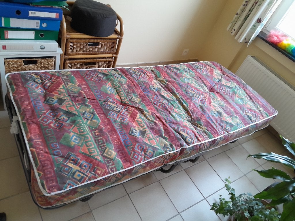 Logeerbed, Huis en Inrichting, Slaapkamer | Bedden, Ophalen, Gebruikt, Eenpersoons, 190 cm of minder