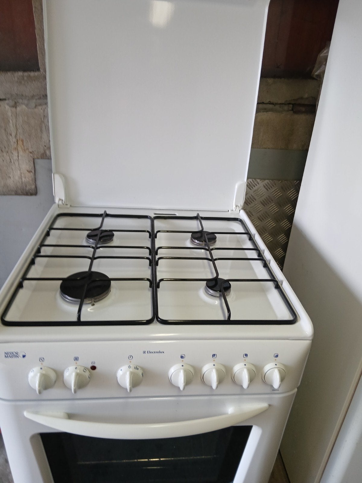 gasvuur oven electrich, Enlèvement, Comme neuf