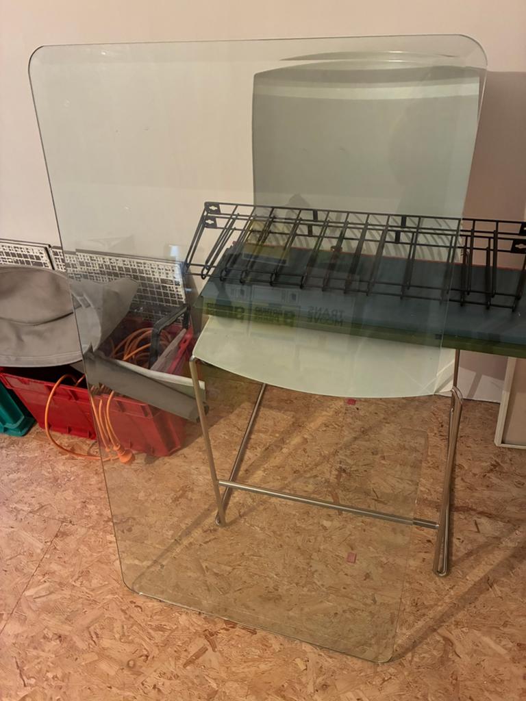 Tafelblad glas, Huis en Inrichting, Tafelonderdelen, Ophalen, Glas, Tafelblad
