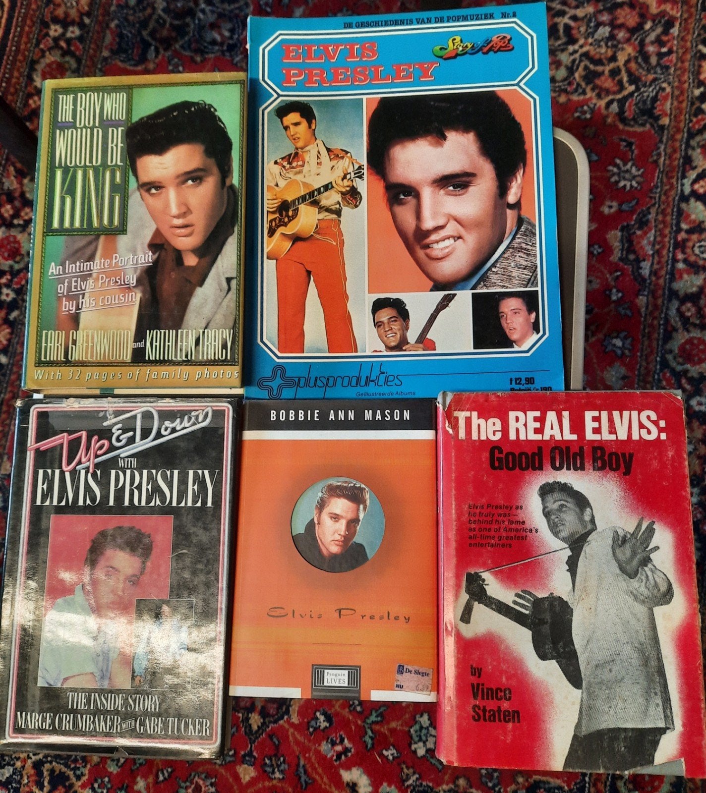 Livres Elvis Presley 5 pièces, Enlèvement ou Envoi, Utilisé, Artiste