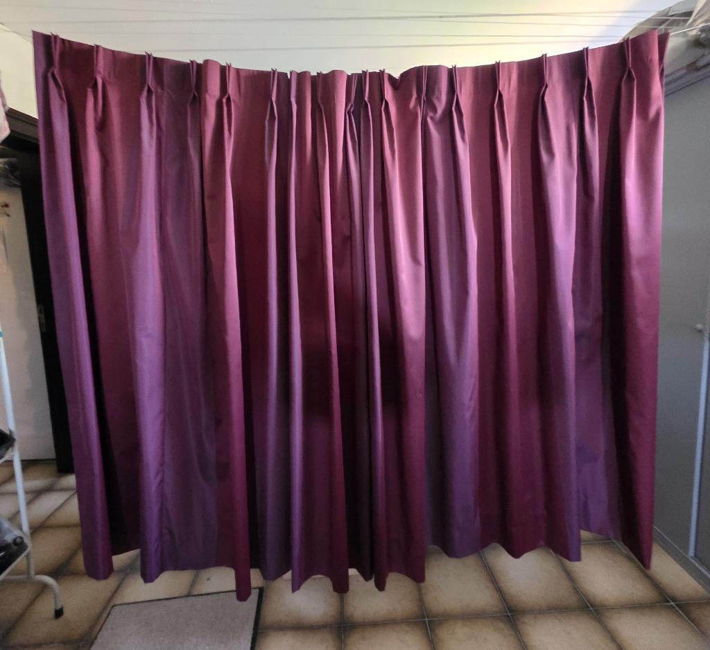 2 Draperieën 205 cm x 155 cm, Huis en Inrichting, Ophalen of Verzenden, Zo goed als nieuw, 200 cm of meer, 150 tot 200 cm