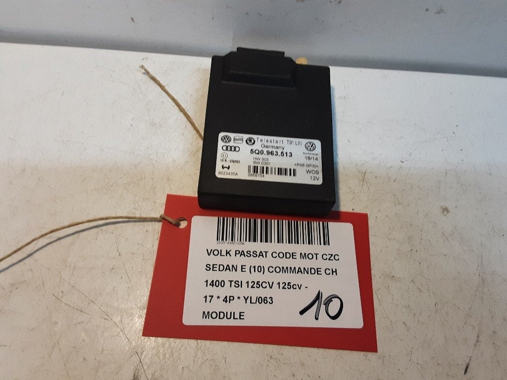 UNITE ELECTRONIQUE Volkswagen Passat (3G2) (5Q0963513), Volkswagen, Mevr. I. Hauben, Utilisé, Rue de l'Espoir 34 34
4030  GRIVEGNÉE, BE