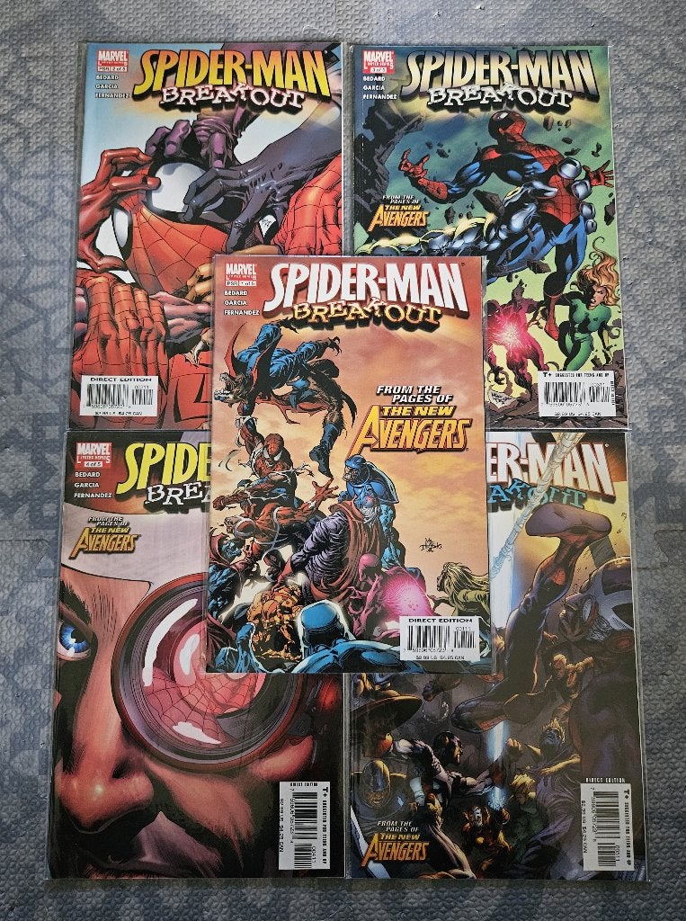 Spider-Man : Breakout #1-5 (completed - 2005), Complete serie of reeks, Ophalen of Verzenden, Nieuw