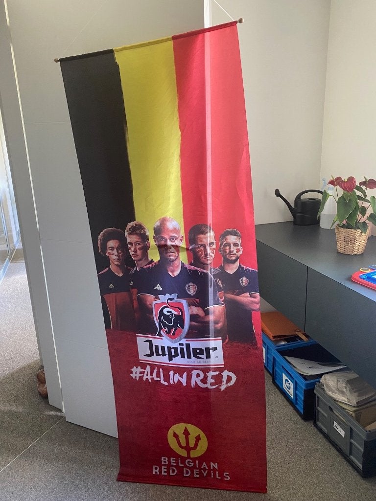 Belgische vlag Rode duivels Collector's item, Ophalen