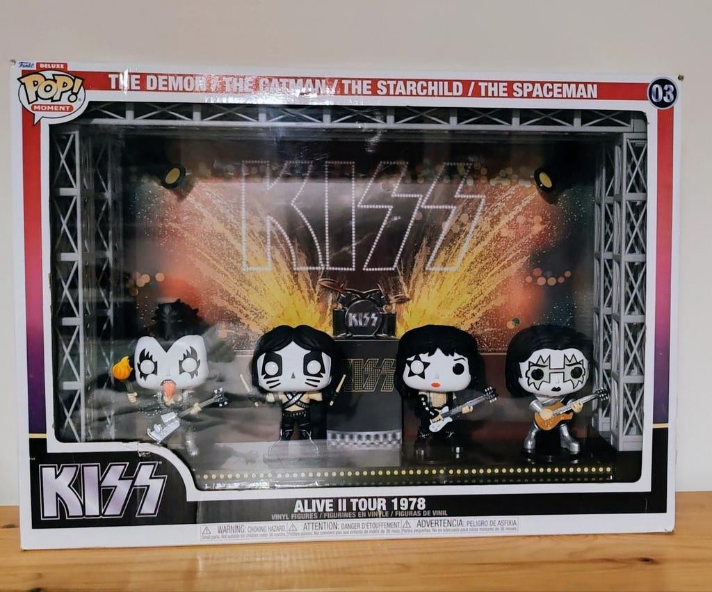 KISS Funko Pop Alive II Tour 1978 box.
Geen LP!, Cd's en Dvd's, Vinyl | Hardrock en Metal, Ophalen of Verzenden