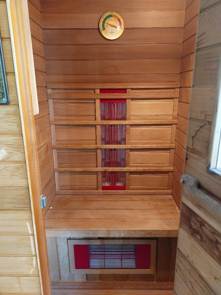 Infrarood sauna, Sport en Fitness, Sauna, Ophalen, Gebruikt, Infrarood, Complete sauna