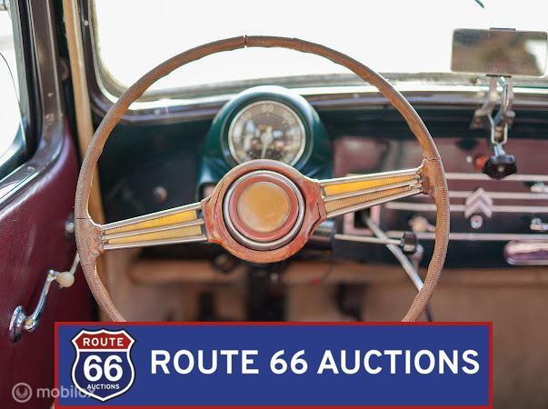 Citroën Traction Avant | 1951 | Route 66 Auctions, Auto's, Oldtimers, Citroën, Zwart, Bedrijf, Handgeschakeld
