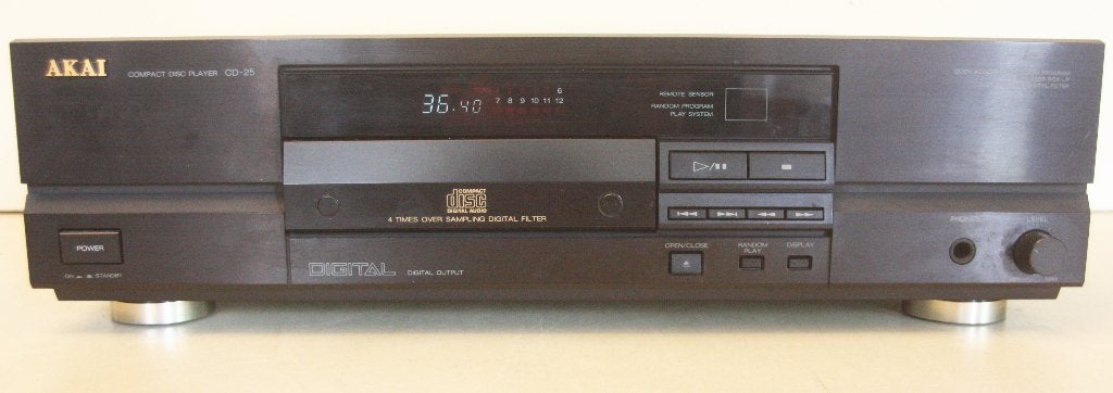 Akai CD-25 CD-Speler / Met Random Functie / Digital Output, Audio, Tv en Foto, Cd-spelers, Ophalen of Verzenden, Zo goed als nieuw