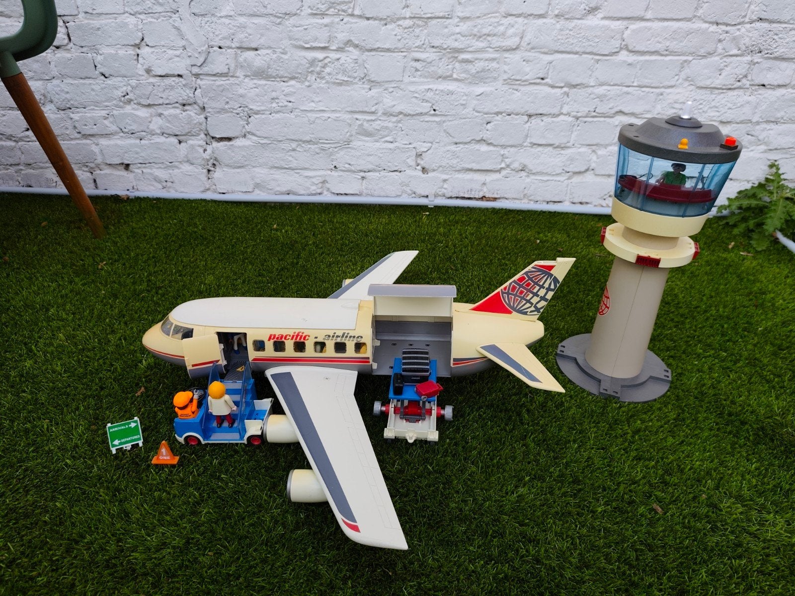 Tour de contrôle et avion playmobil, Enlèvement, Utilisé, Kit complet, Véhicule