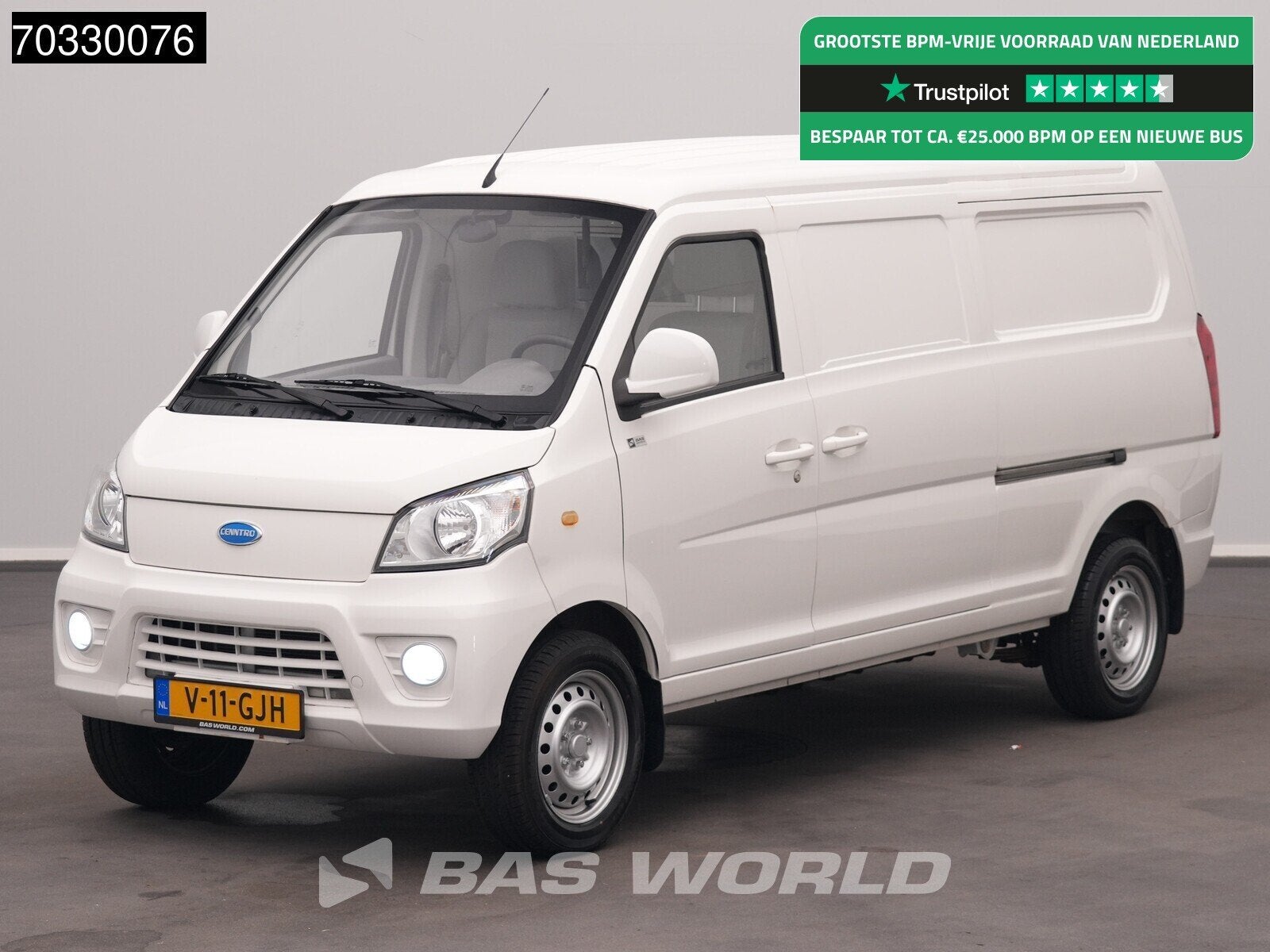 Cenntro Logistar 200V 100% Elektrisch 42kWh 260kmWLTP City 1, Auto's, Stof, Gebruikt, Wit, 2 zetels