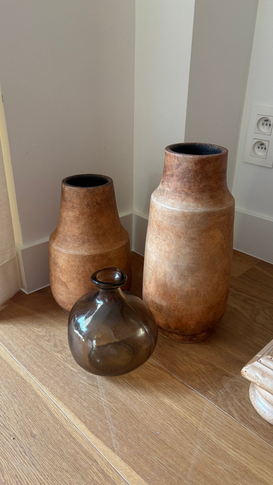 Set van 3 decoratieve vazen — interieur, Maison & Meubles, Accessoires pour la Maison | Vases, Enlèvement, Comme neuf