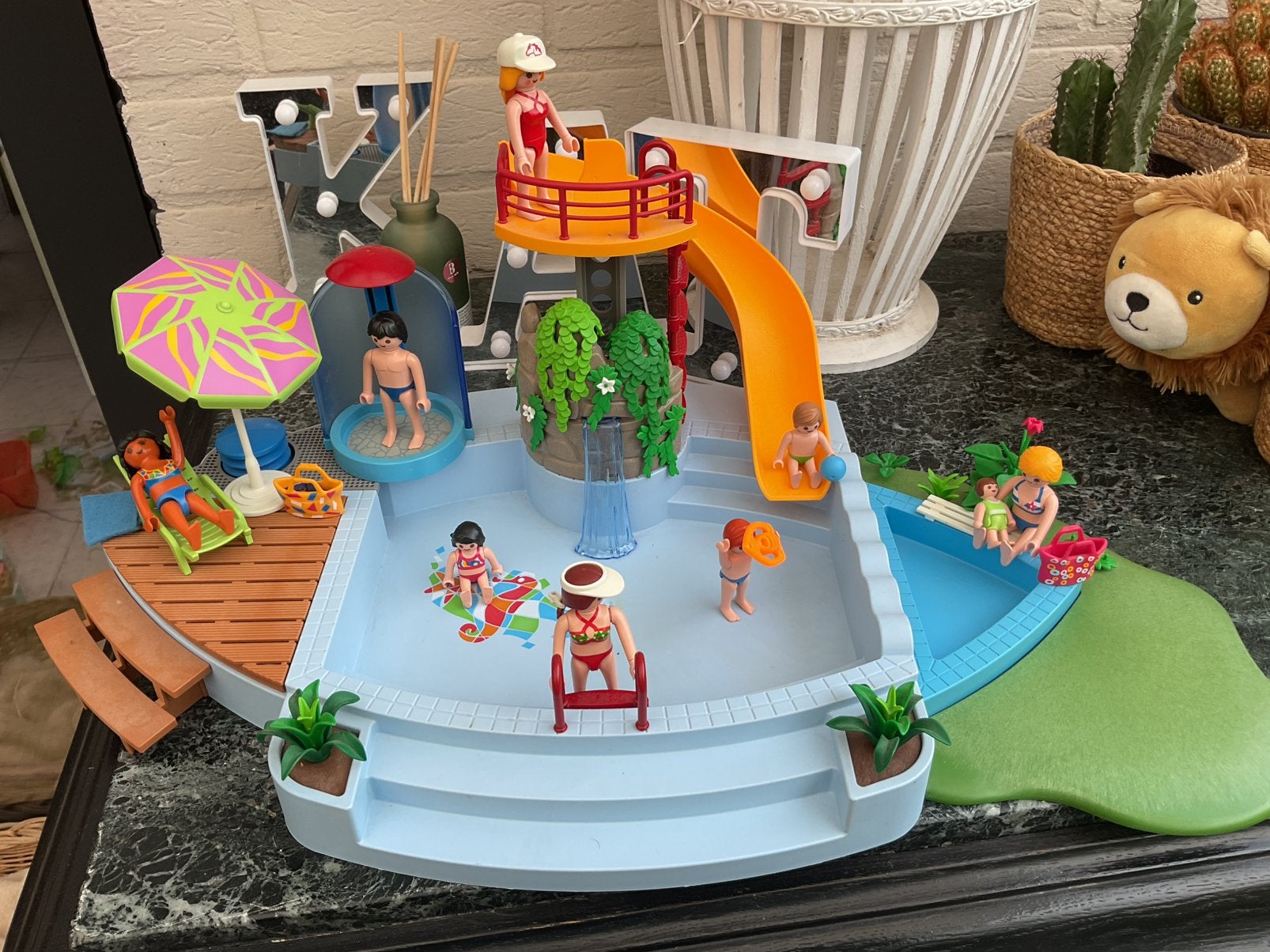 Playmobil openlucht zwembad, Ophalen, Gebruikt