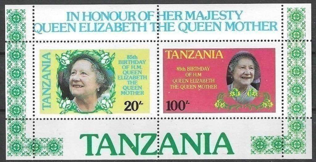 Tanzania 1985 - Yvert blok 40A - Koningin Moeder (PF), Verzenden, Tanzania, Postfris