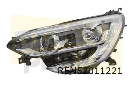Renault Megane IV (11/15-8/20) koplamp Links Chrome (Life /, Neuf, -, Renault, -