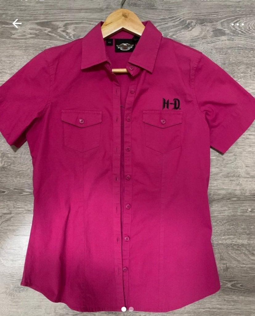 Blouse Harley Davidson, Ophalen of Verzenden, Nieuw, Maat 34 (XS) of kleiner, Roze