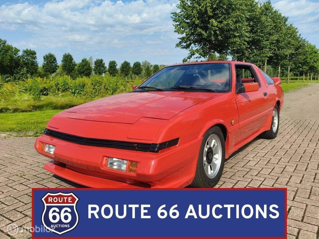 Mitsubishi Starion Turbo | 1986 | Route 66 Auctions, Auto's, Zwart, Bedrijf, Handgeschakeld, Overige carrosserie