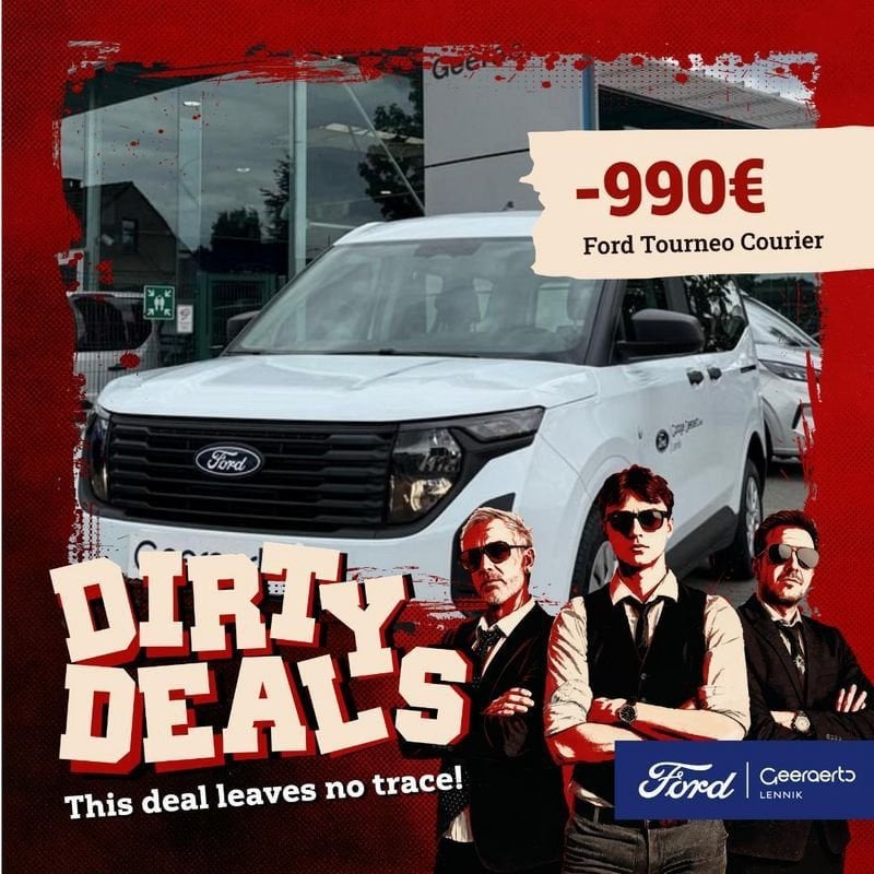 Ford Tourneo Courier, Auto's, Ford, Voorwielaandrijving, Gebruikt, Wit, Elektrische stoelverstelling