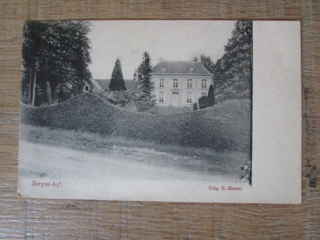 oude postkaarten Zandhoven Bergen hof, Verzamelen, Postkaarten | Themakaarten, Ophalen of Verzenden, 1940 tot 1960, Gebouw