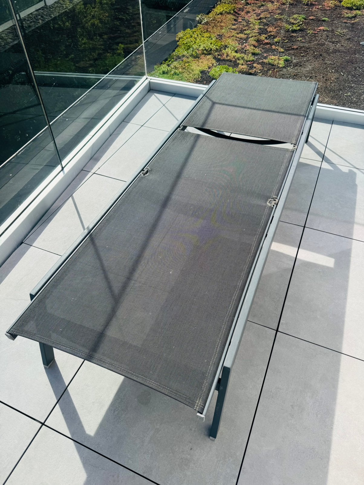 Aluminium ligbed/ ligzetel verstelbaar  goede staat, Dieren en Toebehoren, Ophalen, Zo goed als nieuw