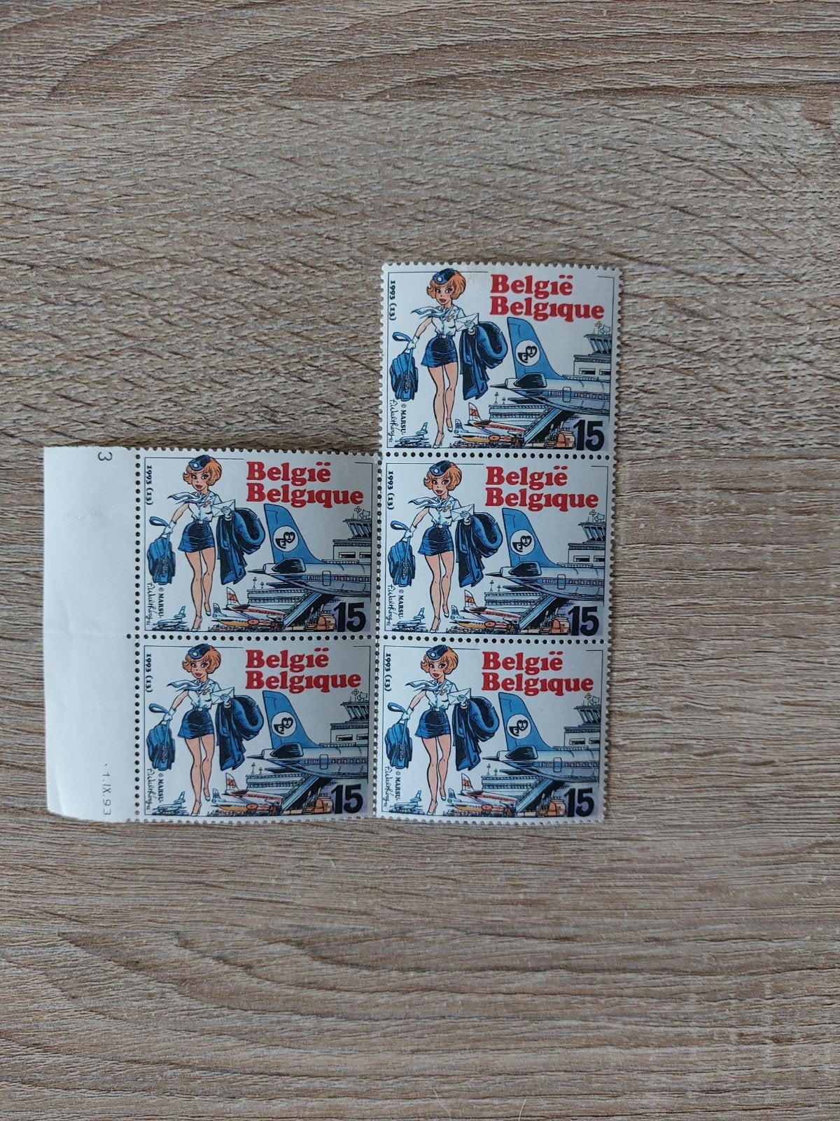 Timbres postaux : Natacha (BD) - 1993, Enlèvement ou Envoi