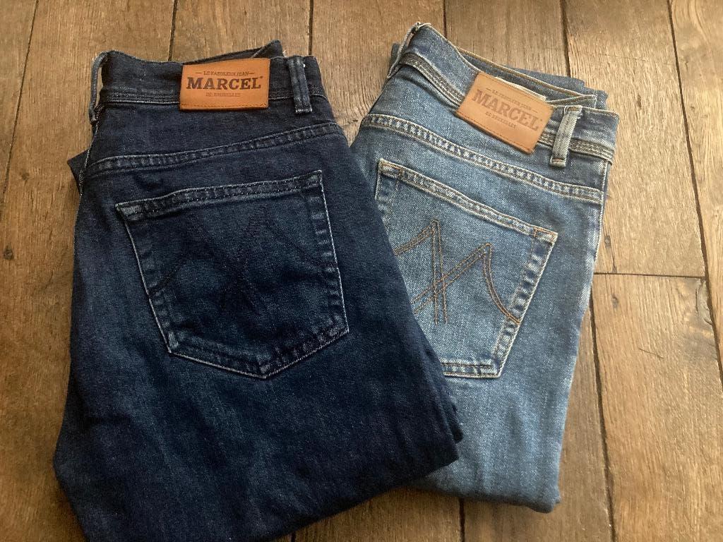 Pantalon jeans Marcel 27-32 (coton bio), Ophalen, Blauw, Overige jeansmaten, Marcel
