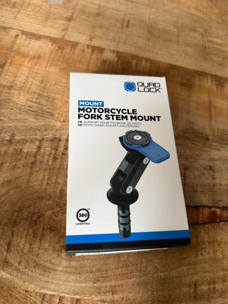 Support de tige de fourche Quadlock, Télécoms, Supports de téléphone, Enlèvement ou Envoi, Neuf, Moteur
