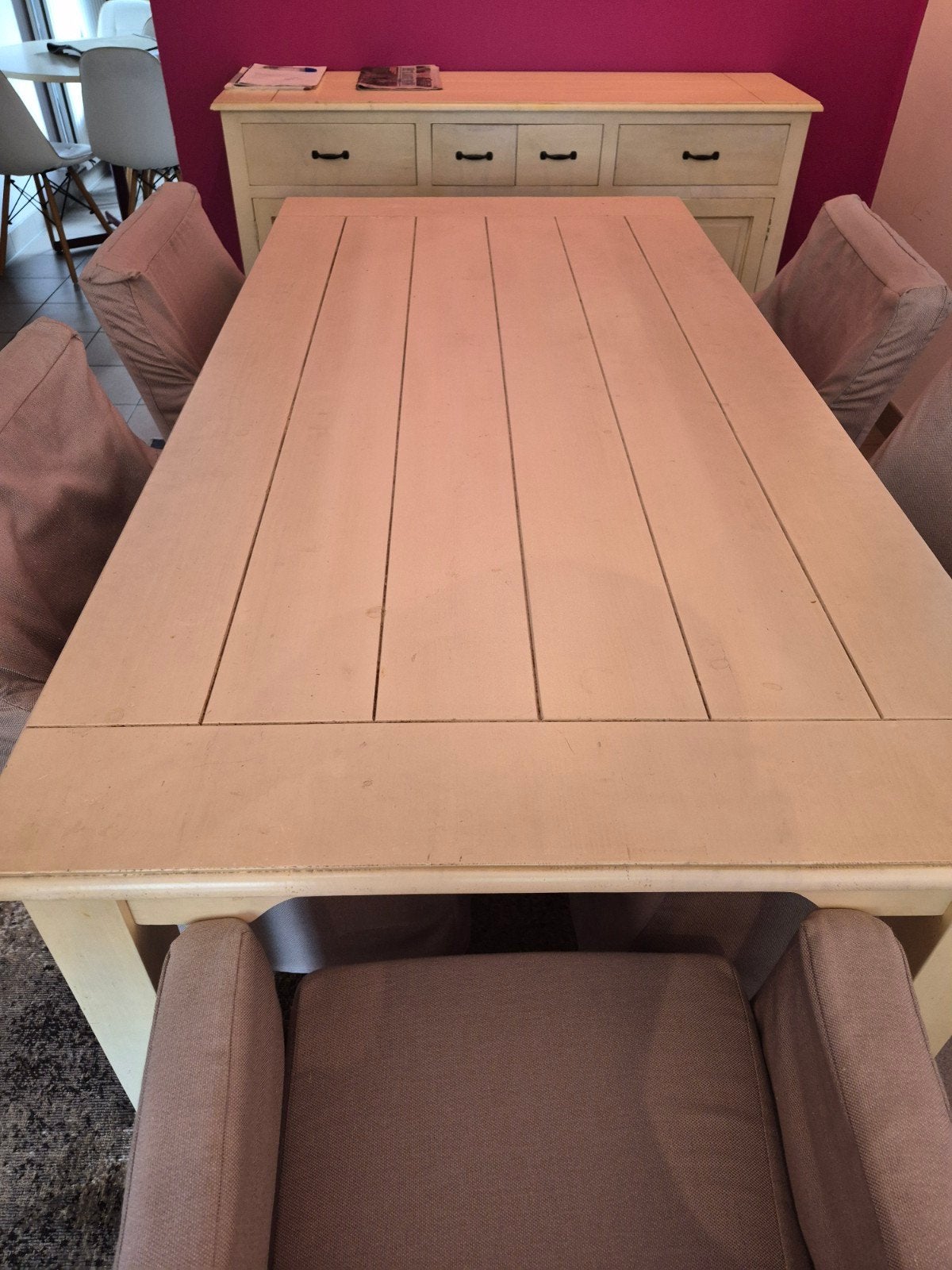massieve eettafel, Huis en Inrichting, Ophalen