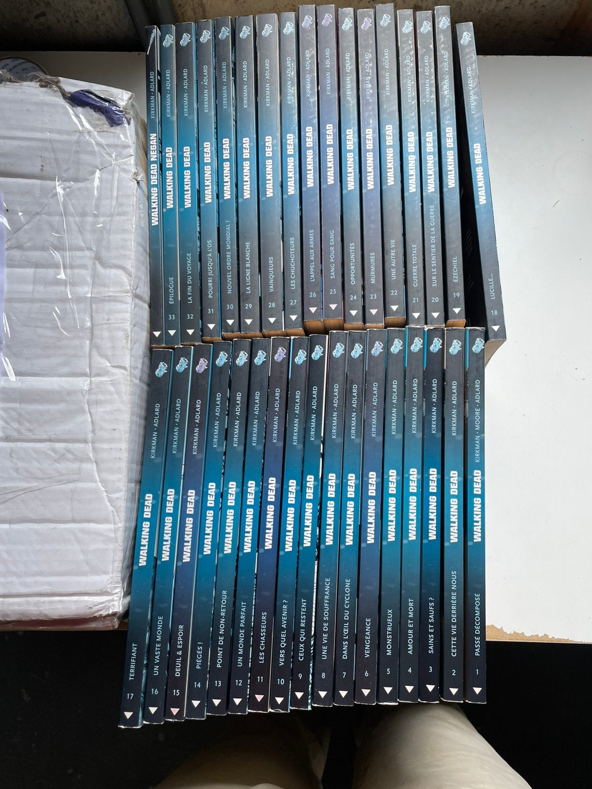 The walking dead lot de 34 tomes 1 a 33 + Tome negan, Collections, Enlèvement ou Envoi