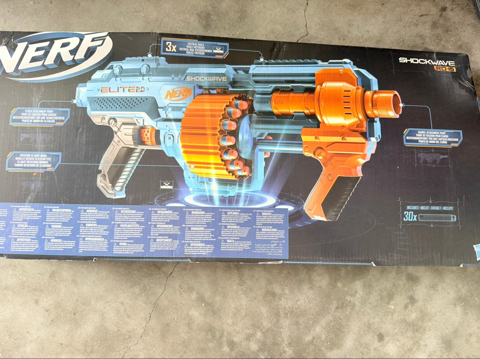 NERF Elite 2.0 Shockwave RD15, Enlèvement, Comme neuf