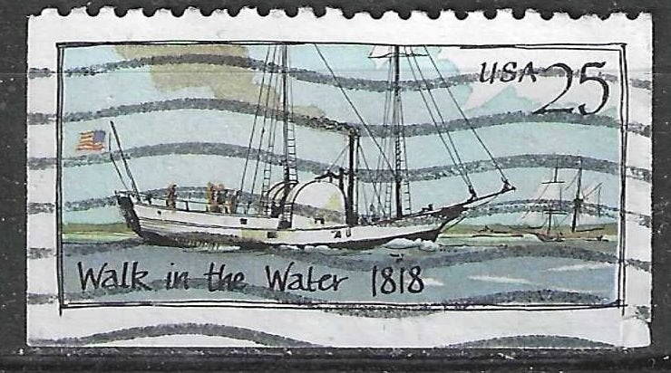 États-Unis 1989 - Yvert 1858 - S/S Walk in the Wter (1 (ST), Timbres & Monnaies, Envoi, Affranchi