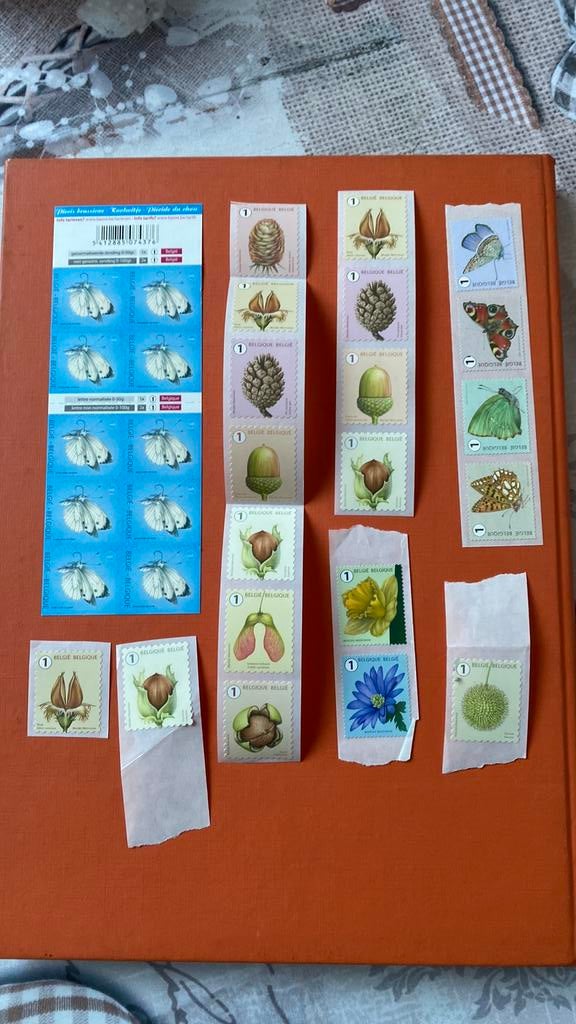 30 zelfklevende postzegels nr 1 België, Ophalen of Verzenden, Postfris, Orginele gom, Postfris