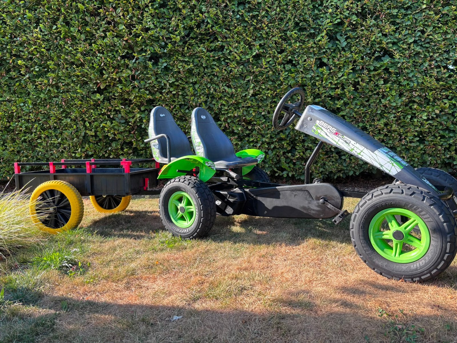 Berg Xplore skelter + Berg XL aanhangwagen, Ophalen, Gebruikt, Berg, Duozit