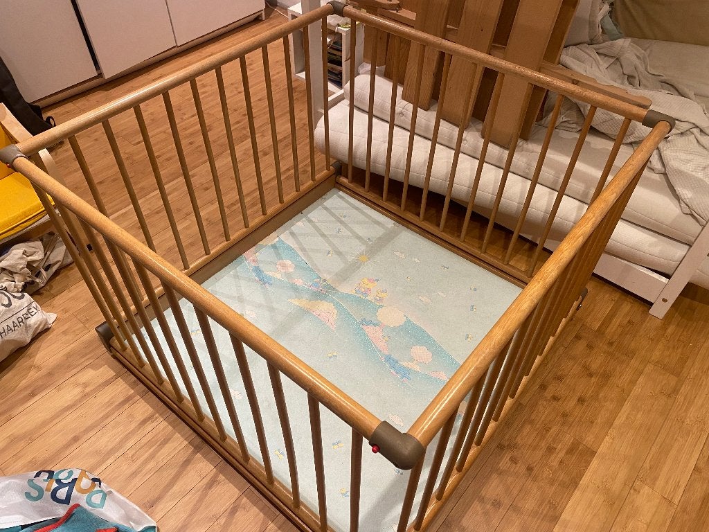 Parc bebe, Enfants & Bébés, Enlèvement, Utilisé, Carré, Roulettes