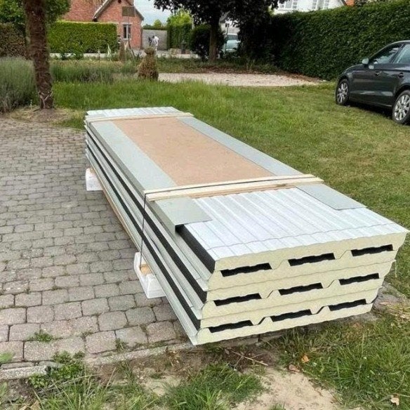 Sandwichpanelen/dakpanelen/golfplaten met isolatie, Ophalen