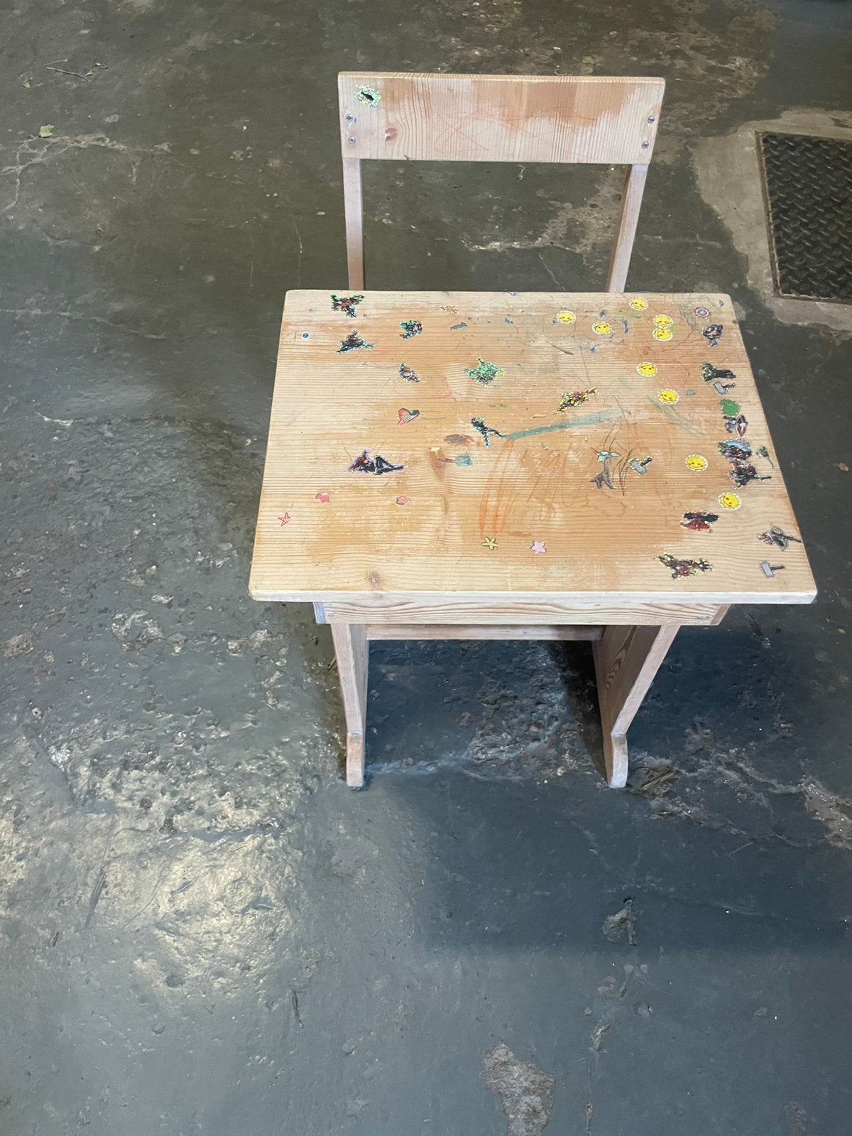 Schoolbank, Ophalen, Gebruikt, Tafel(s) en Stoel(en)