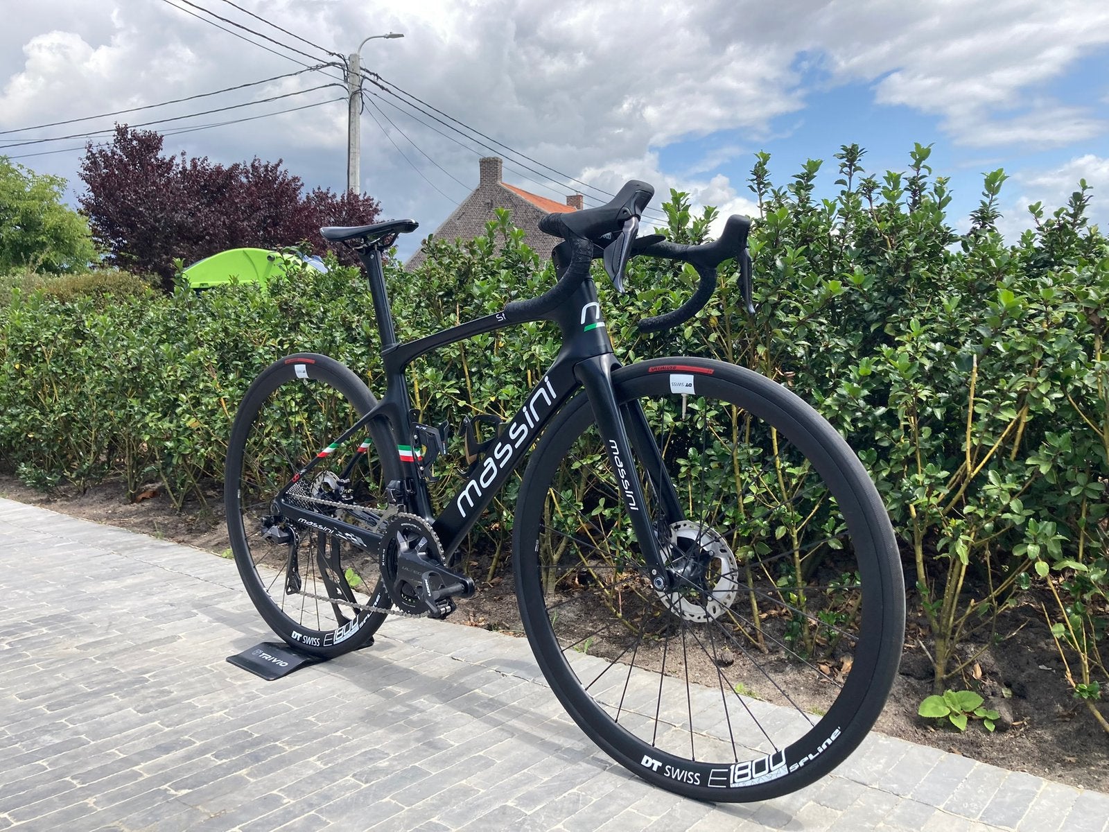 Racefiets carbon Massini Stradale Maat S, Ophalen, Zo goed als nieuw