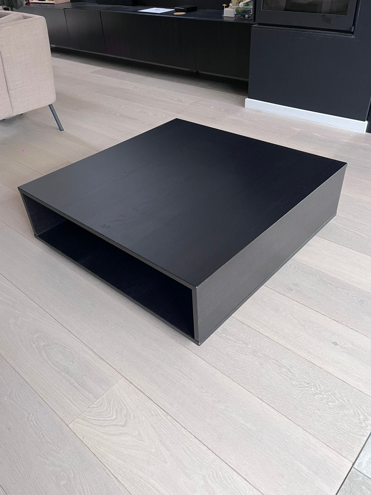 Salontafel IKEA - zwart, Huis en Inrichting, Ophalen, Gebruikt, 50 tot 100 cm, 50 tot 100 cm