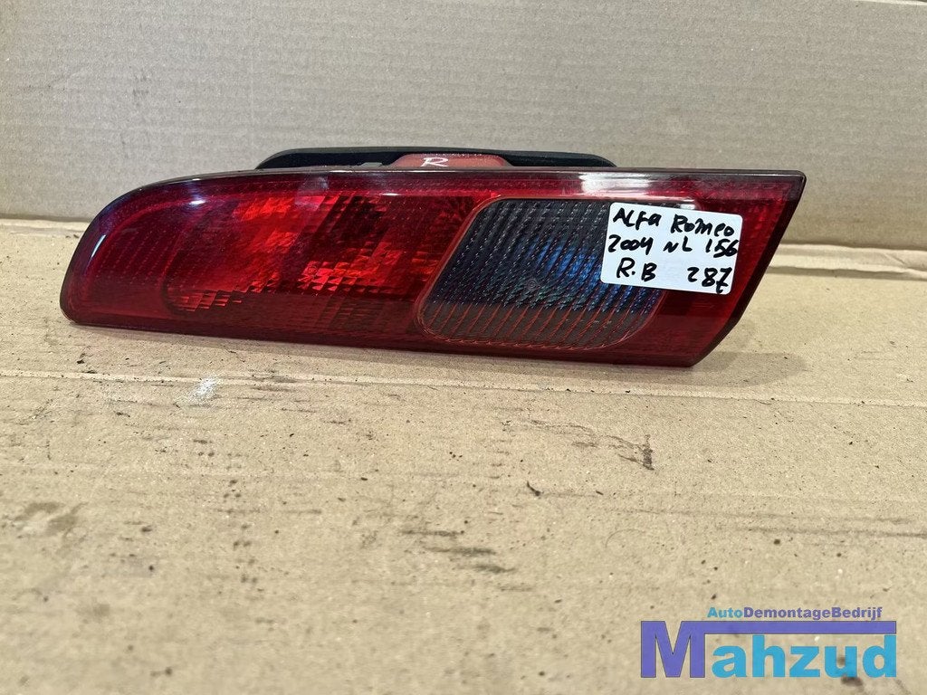 ALFA ROMEO 156 Sedan rechts binnen achterlicht 1997-2005, Dpofca@stellantis.com, Stellantis Europe S.p.A., Utilisé, Alfa Romeo