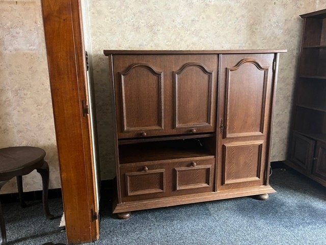 TV meubel, Ophalen, Gebruikt, 100 tot 150 cm, 100 tot 150 cm