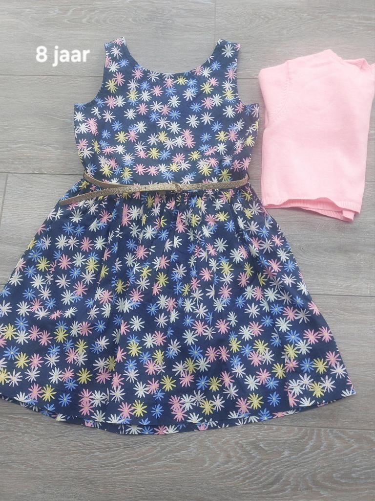 Set zomerkleedje roze maat 8 jaar, Kinderen en Baby's, Ophalen of Verzenden, Nieuw, Meisje, Setje