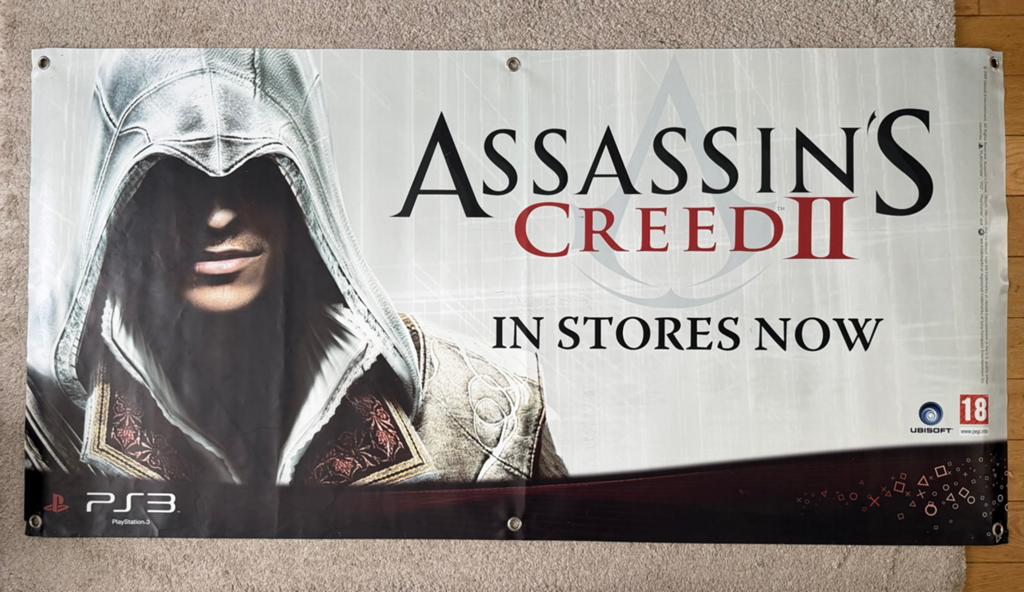 Affiche vinyle assassin’s creed 2, Consoles de jeu & Jeux vidéo, Consoles de jeu | Sony PlayStation 3, Envoi, Comme neuf