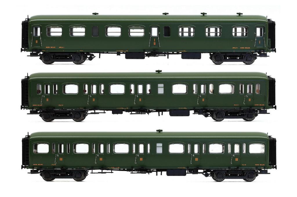 LS Models 42170 SNCB/NMBS Type N-rijtuigen - Zeldzaam! H0, Overige merken, Treinset, Gelijkstroom, Nieuw