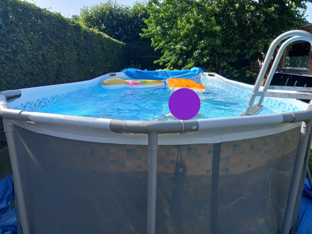 Zwembad, Tuin en Terras, Gebruikt, 200 tot 300 cm, Ovaal, Ophalen