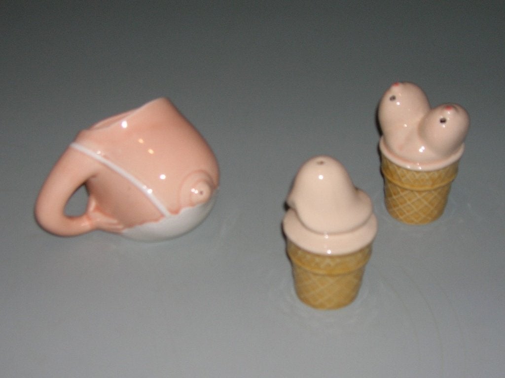 Servies : Sexy melkkan en peper & zout stel, Enlèvement, Comme neuf, Autres types