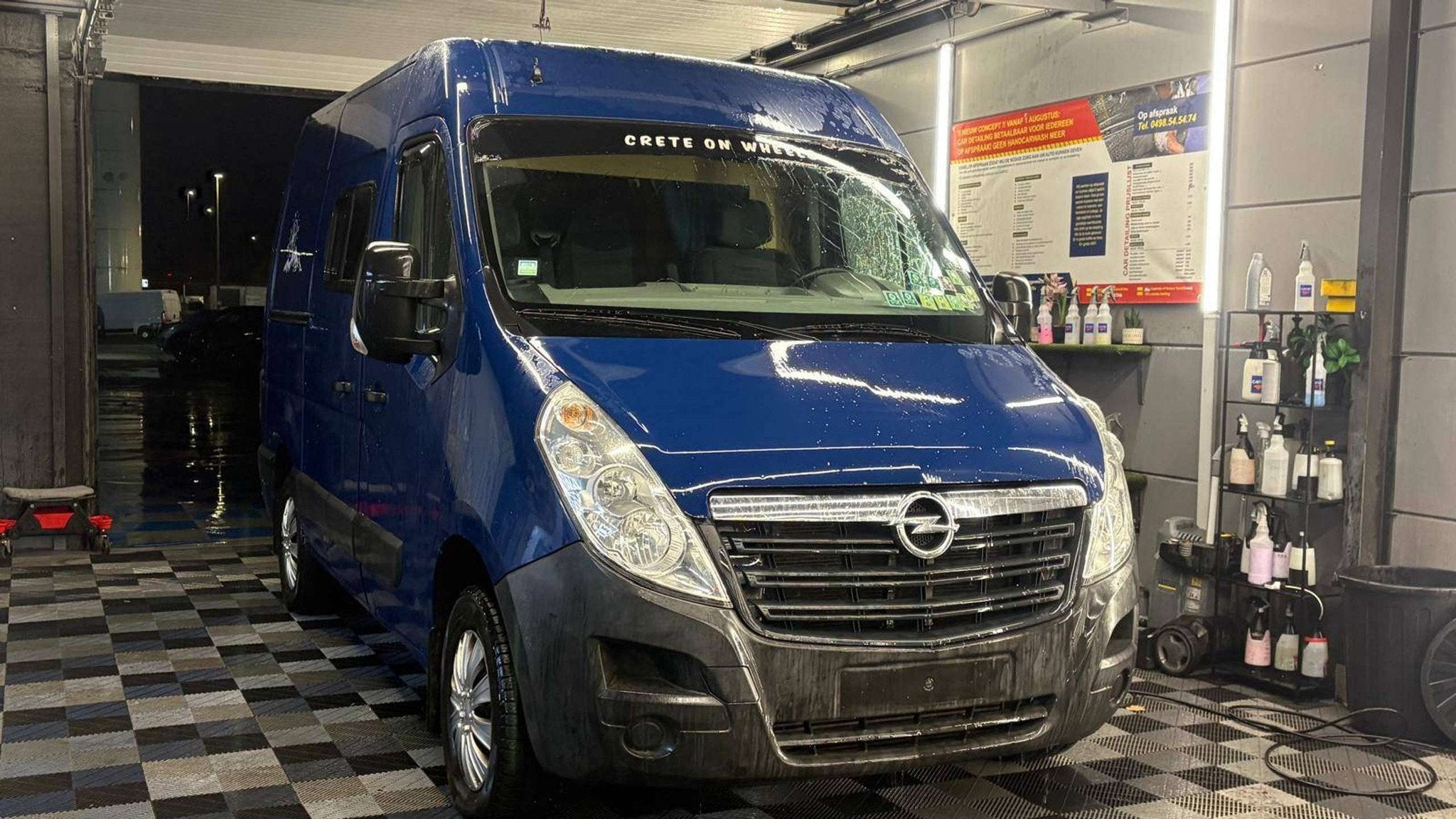 Opel Movano ZELFBOUWCAMPER 2.3 CDTi bj. 2016 173.300km, Euro 5, ABS, Blauw, 5 deurs