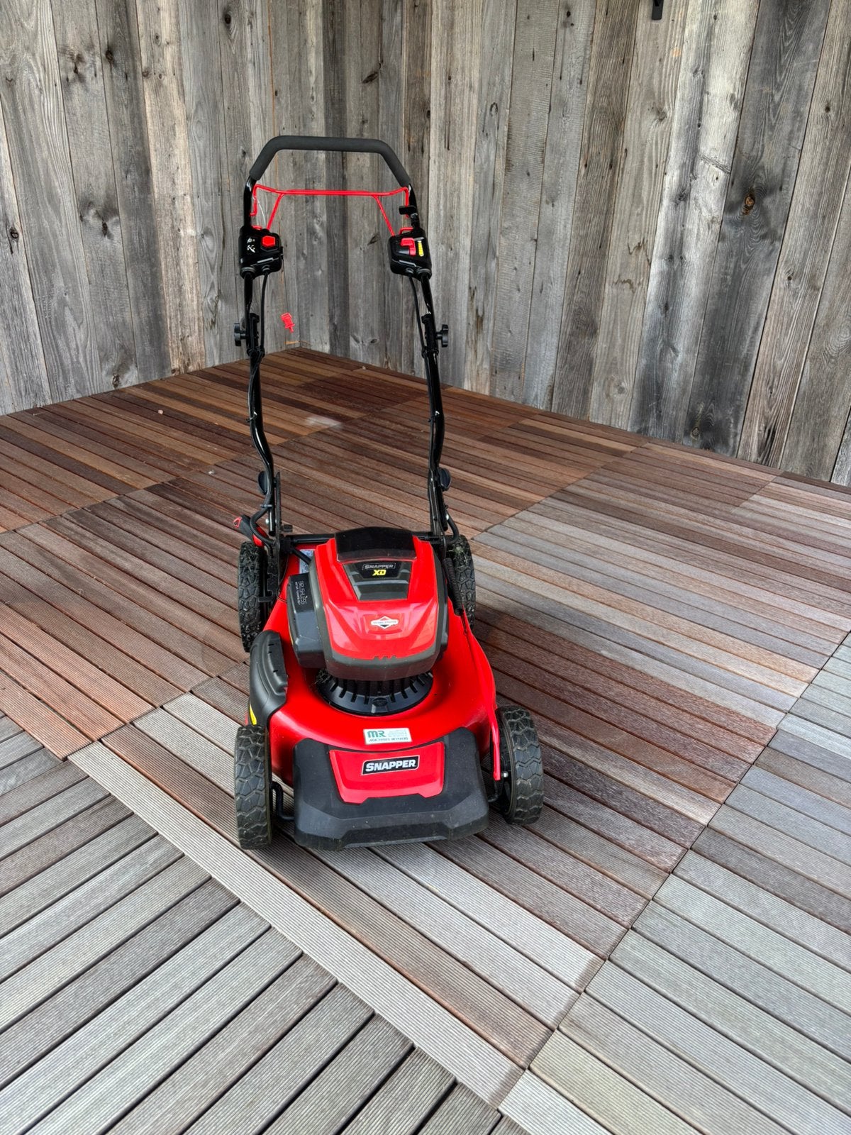 Grasmaaier Snapper met accu-Maaien met opvangbak en mulchen, Tuin en Terras, Ophalen, Gebruikt, Mulchfunctie, Accu-grasmaaier