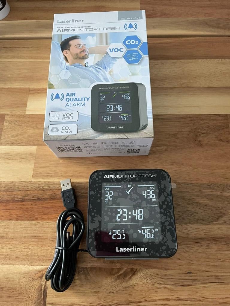 Laserliner Airmonitor Fresh, Doe-het-zelf en Bouw, Meetapparatuur, Ophalen of Verzenden, Nieuw, Overige meters