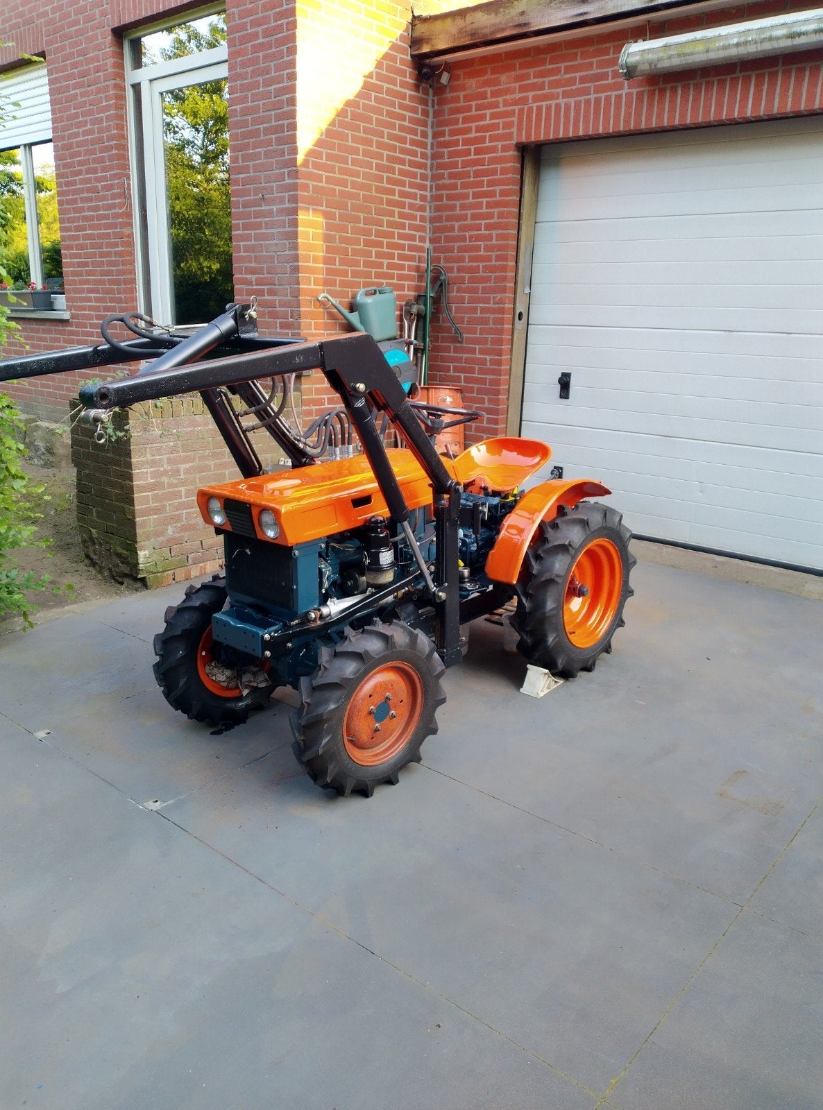 mini tractor, Ophalen