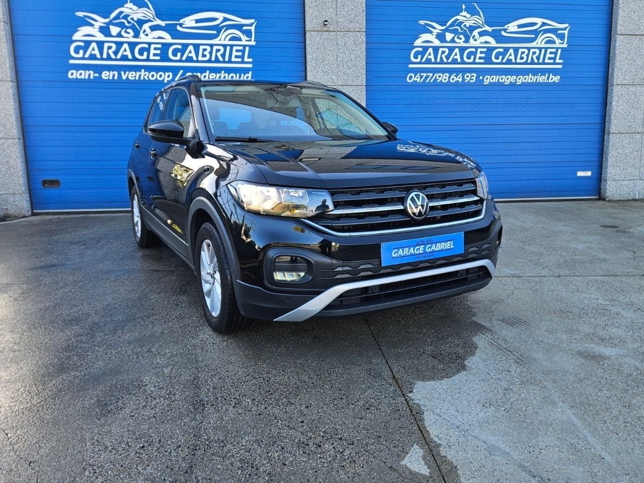 Volkswagen T-Cross (bj 2021), Auto's, Gebruikt, 95 pk, Zwart, Bedrijf