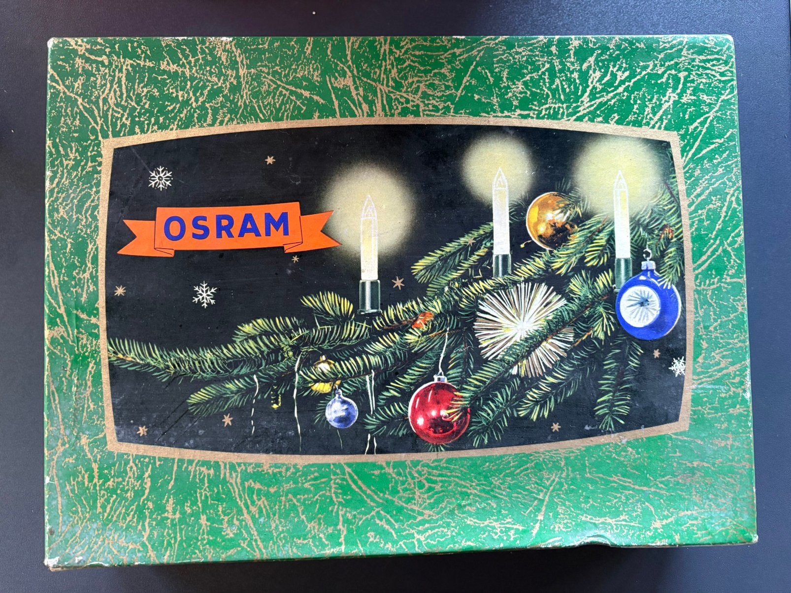 OSRAM vintage kerstslingerlampen in originele doos, Ophalen of Verzenden, Gebruikt